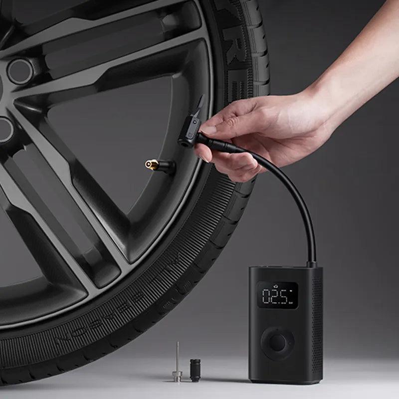 Compressor de ar elétrico Xiaomi universal, bomba de ar portátil, para carro, moto, bicicleta... 2024 - Futuro Tech