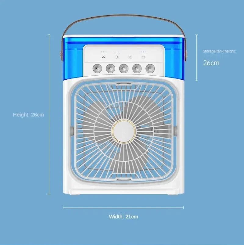 Ventilador umidificador portátil, ar condicionado, refrigerador de ar doméstico, resfriamento instantâneo - Futuro Tech